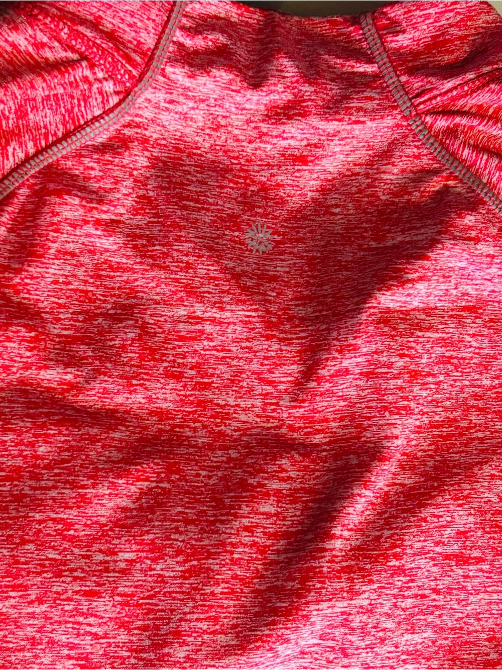 Tangerine Women’s Quarter-Zip workout Performance Top, with zipper in the back - Picture 9 of 9